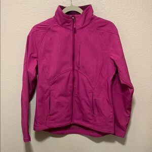 Double Diamond Pink Ski & Snow Jacket with High Collar